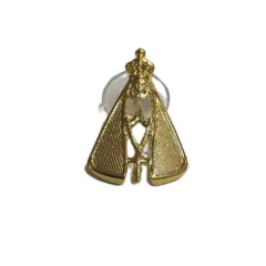 Broche Nossa Senhora Aparecida Dourada BR88