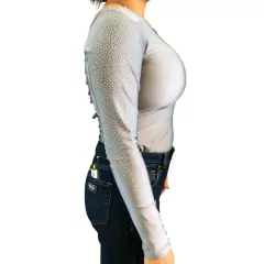Body Mavolle Givré ML Strass Cinza BSG020.3 - comprar online