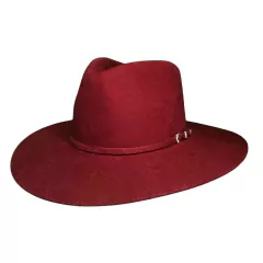 Chapéu Sibu Boho Jeito De Cowboy Bordô 71199