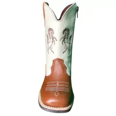 Bota Texana Infantil Marcial Conhaque/Gelo 2704.1 - comprar online