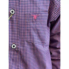 Camisa Infantil Laço Forte ML Xadrez Menor Lilas/Marinho 171013.23 - comprar online