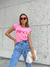 t-shirt impact rosa iogurte