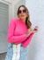 cropped manga longa canelado - comprar online