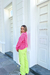 cropped tricô luna rosa chiclete - SHOP TRIZZLE