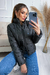 jaqueta puffer heart preto - comprar online