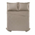 Cobre Leito Solteiro Karsten com 1 Porta Travesseiros 180 Fios Liss Taupe - comprar online