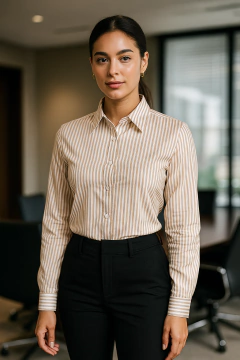 Conjunto Camisão com Cropped Listrado - comprar online