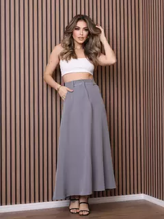 SAIA LONGA GODE DE ALAFAIATARIA MODA FEMININA - comprar online