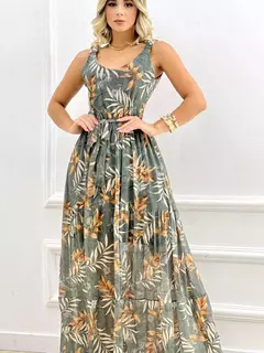 Feminino Vestido Longo Tule Forrado - Marandola Moda