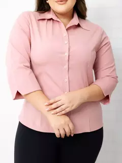 Camisa Meia Manga Lisa Básica Slim|Moda Evangélica|Blusa Feminina|PLUS SIZE|SO - Marandola Moda