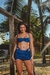 Saia Azul Marinho Velour - Spiaggia beachwear