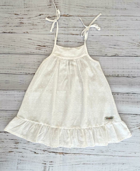 Vestido Plumeti Blanco - comprar online