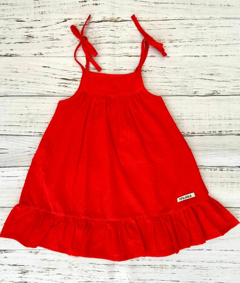 Vestido Plumeti Rojo - comprar online
