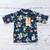 Remera Flores Azul (UV 50+) manga corta