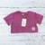 Remera Corta Basica Fucsia