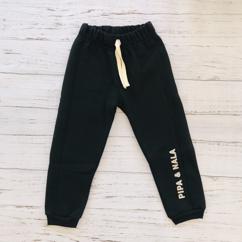 Pantalon de Frisa con Banda Negro