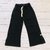 Pantalon Rustico Ancho c/tajo Negro