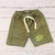 Short Rustico con Banda Verde Musgo
