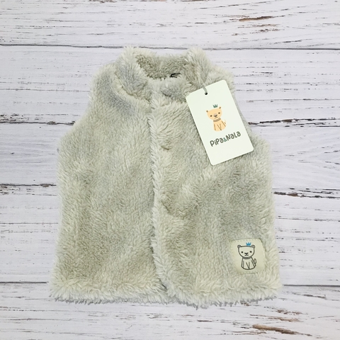 Chaleco Corderito Gris