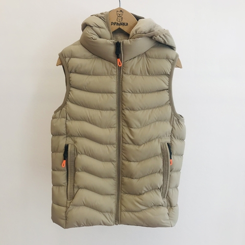 Chaleco Puffer Beige