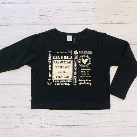 Remera corta Corazon