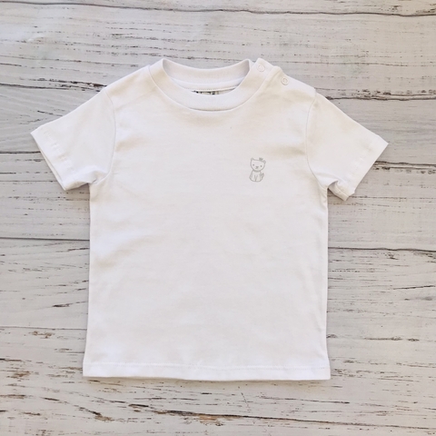 Remera basica Manga Corta blanca