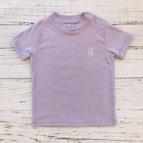 Remera basica Manga Corta Lila