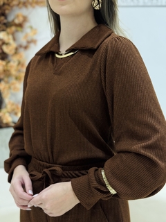 Conjunto Marjorie Marrom - T-shirteria Marjorie Nacca