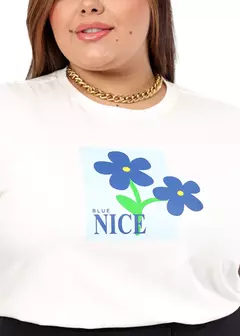 T-shirt Plus Size Nice na internet