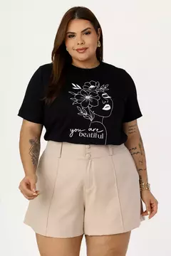 T-shirt Plus Size Estampada Minimalist - comprar online
