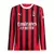 Camisa AC Milan I 24/25 manga longa - Torcedor Puma Masculina - Vermelha e preta com detalhes em branco