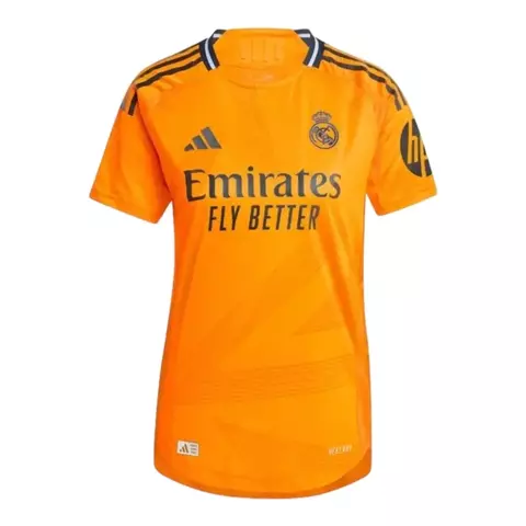 Camisa Real Madrid II 24/25 - Torcedor Adidas Feminina - Laranja