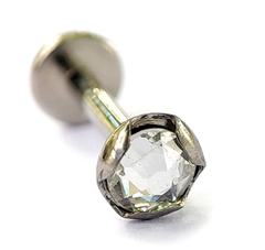 Ponto de luz com pedra Swarovski 4mm