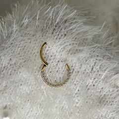 Argola segmentada de titânio com zircônias - comprar online