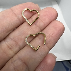Coração para Daith com fecho em click na internet