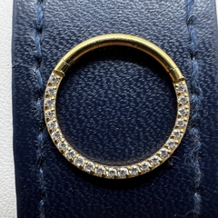 Argola segmentada de titânio com zircônias