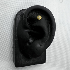 Flor com zircônia - loja online