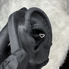 Coração 6mm com zircônia - loja online