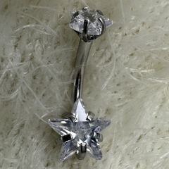 Estrela strass aço - comprar online