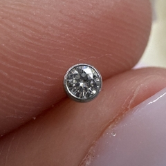 Labret push pin aço