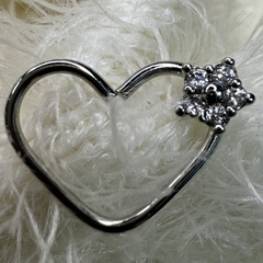 Daith flor zircônia - Flor de Furo