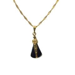 Imagem do Colar de Nossa Senhora Aparecida dourado