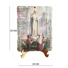 Quadro Arte Sacra Nossa Senhora De Fátima 20x25cm - comprar online