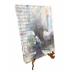 Quadro Arte Sacra Nossa Senhora De Lourdes Lurdes 20x25cm na internet