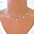 Colar gargantilha choker em aço inox antialérgico prata com pingentes de estrela EM18 - comprar online