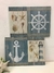 Kit 4 Placas Decoração Náutica Casa de Praia Beach House