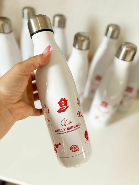 Garrafa Térmica Branca 500ml
