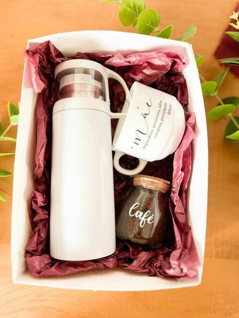 Garrafa Térmica "Mãe " 300ml branca