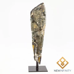 Geodo de Ágata na Base de Metal Pedra Natural - comprar online