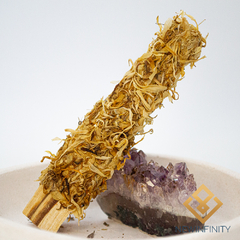 Palo Santo Emantado com Calendula - New infinity Cristais e pedras naturais